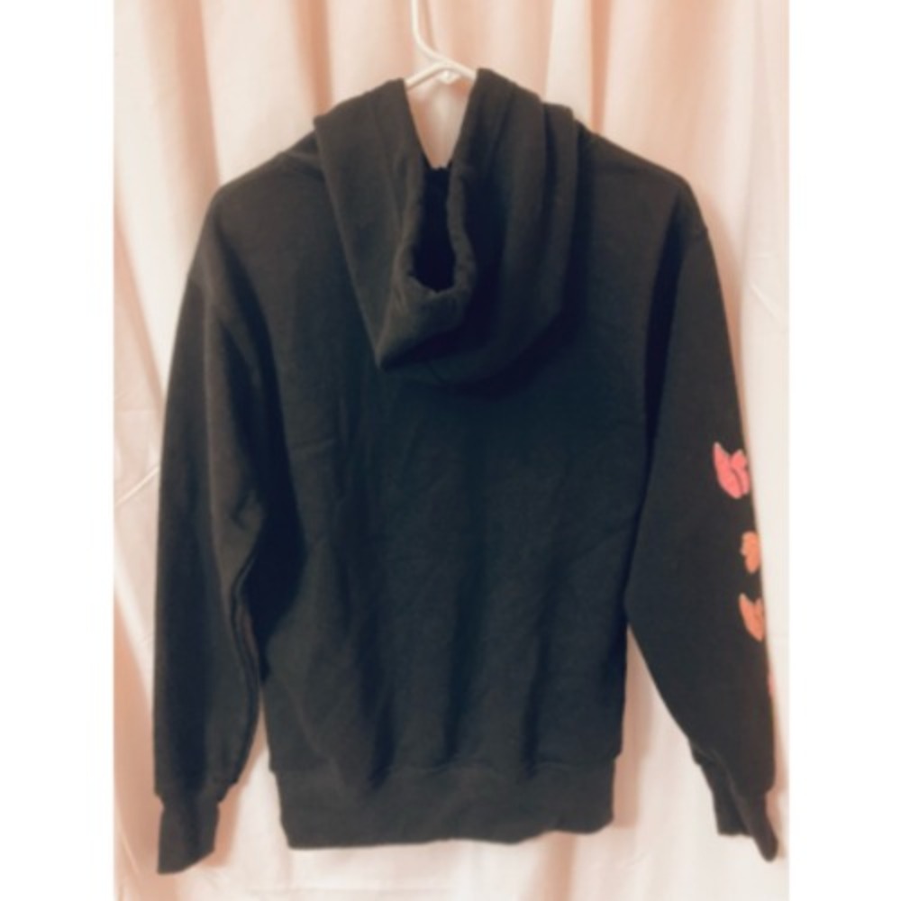 Refuge Athletics Womens Best Ever Hoodie Sweatshirt Black Tokyo 1998 Butterfly S - Picture 2 of 6